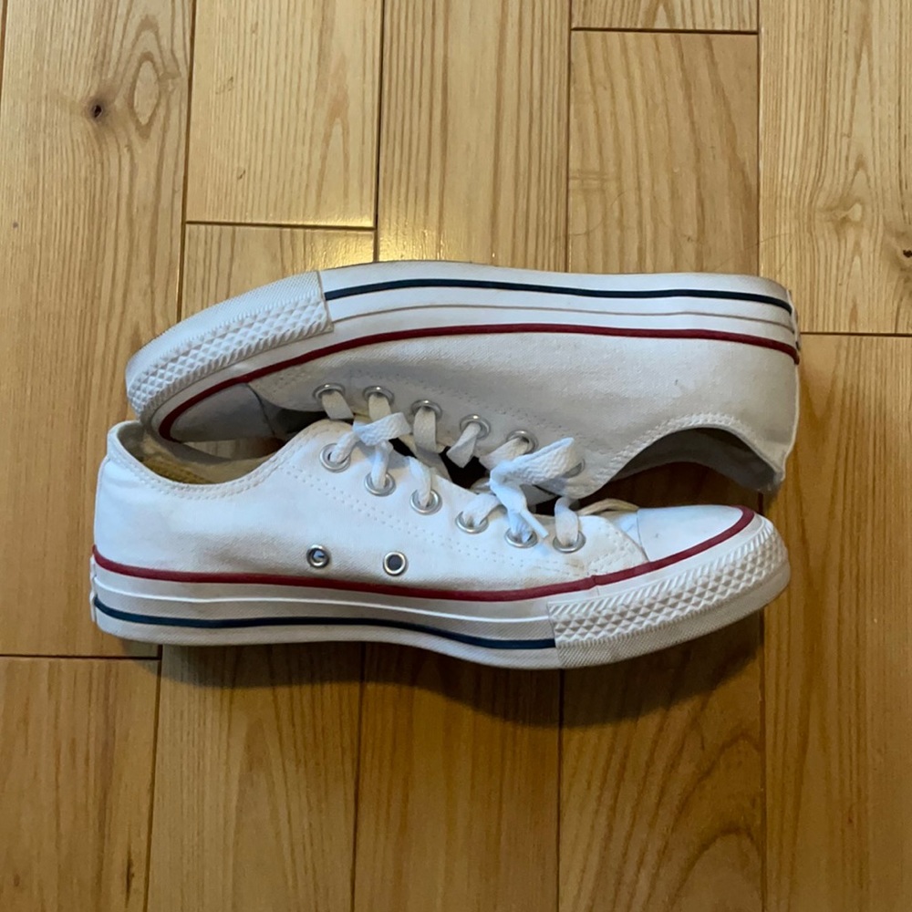 white low top converse
